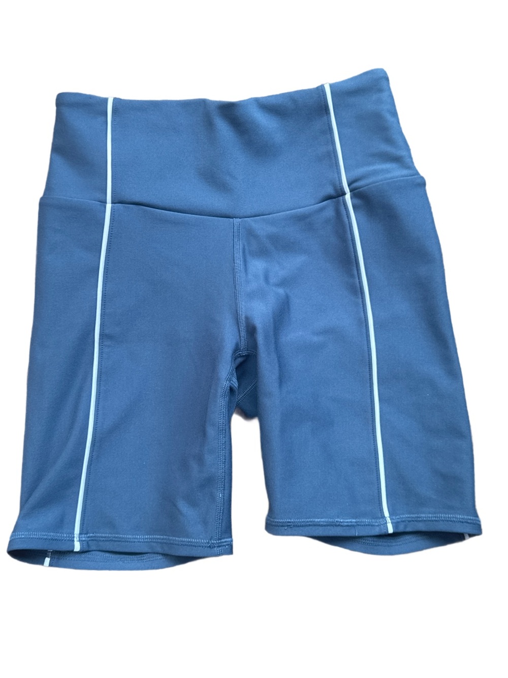 Abercrombie Your Personal Best Biker Shorts Size Small Blue 6.5” inseam